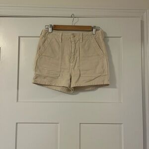 Denim Forum Cream Utility Bermudas